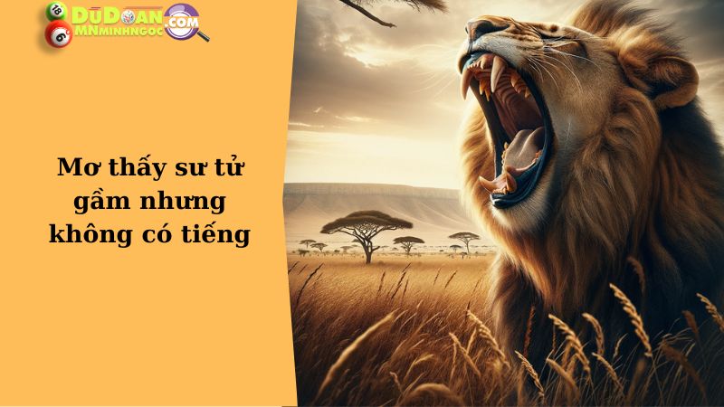 Mơ thấy sư tử gầm nhưng không có tiếng